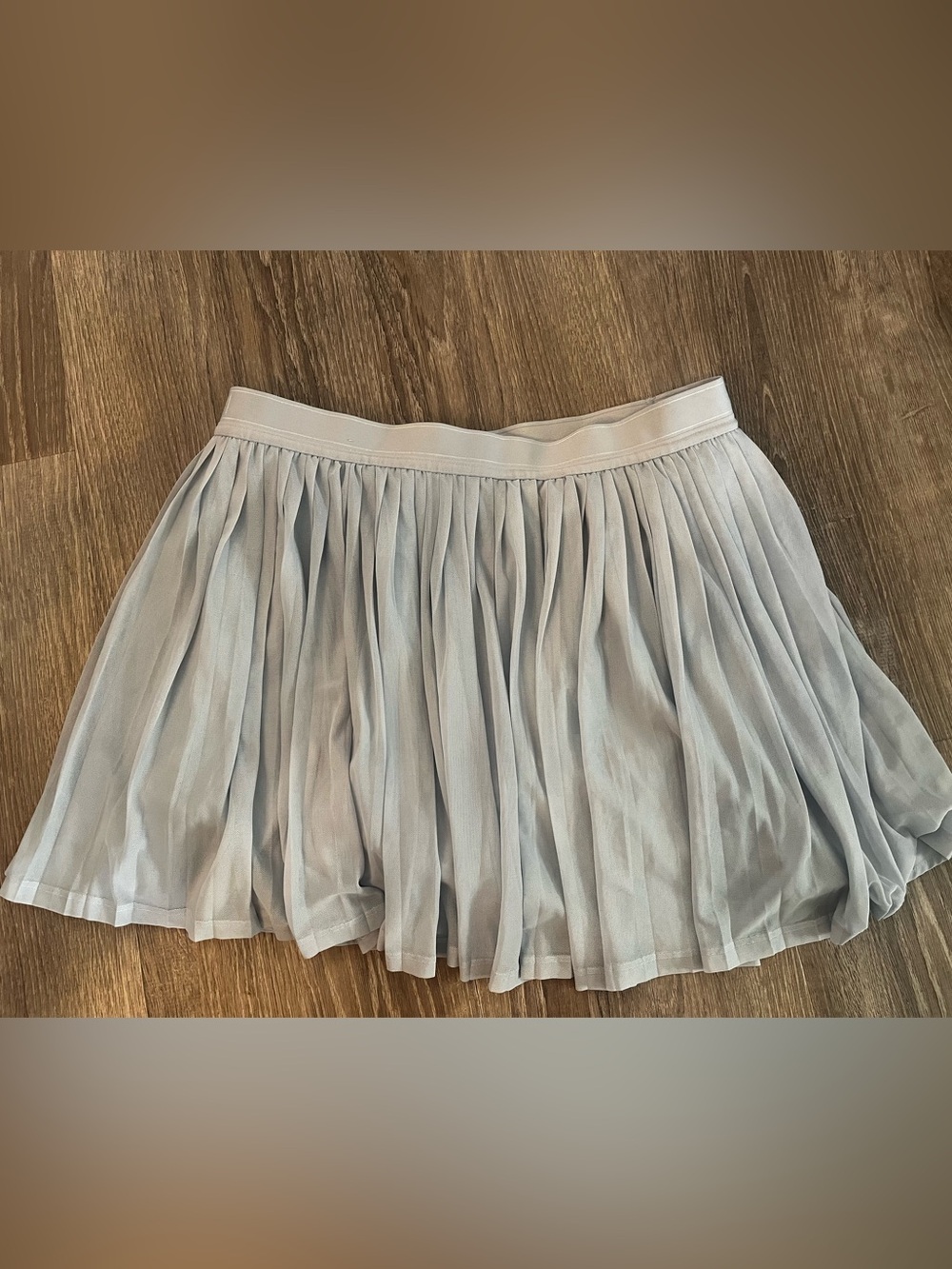 CALIA by Carrie Underwood Light baby blue Pleated Mini Skirt - Picture 3 of 3